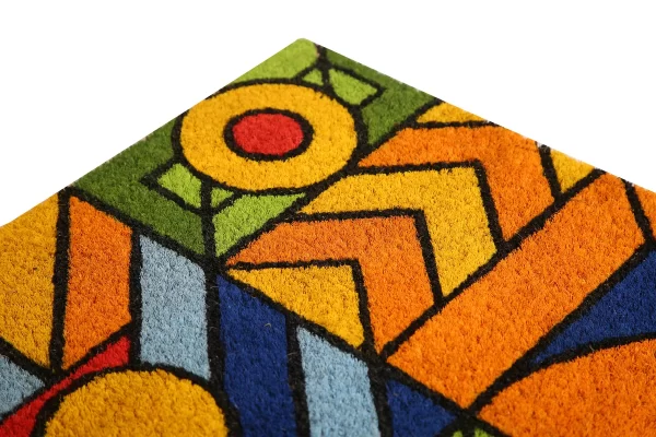 UniqueMatz Modern Art Design Printed Natural Coir Doormat for Outdoor/Multipurpose use - Image 3