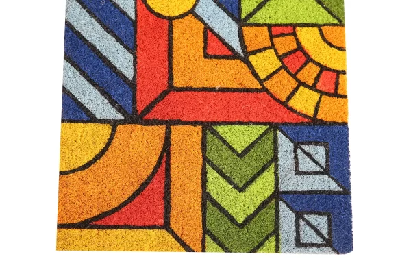UniqueMatz Modern Art Design Printed Natural Coir Doormat for Outdoor/Multipurpose use - Image 5