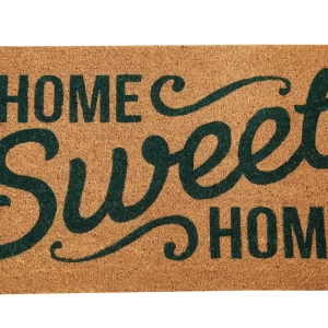 UniqueMatz Home Sweet Home Theme Printed Natural Coir Doormat for Outdoor / Multipurpose use