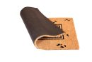 UniqueMatz Natural Coconut Coir Door Mat Welcome Printed within box pattern Anti Skid PVC Backing for Indoor,Outdoor, Home and Office