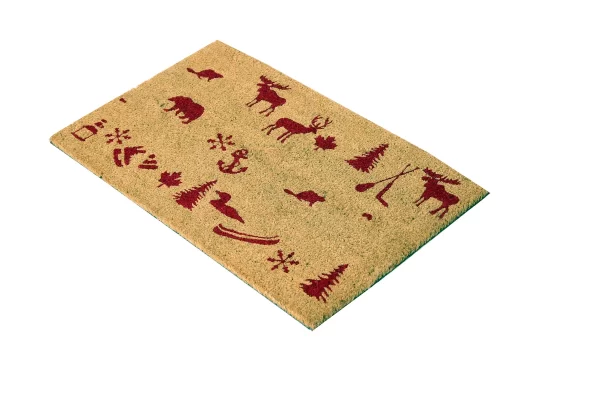 UniqueMatz Natural Coconut Coir Animals art design Door Mat with Anti Skid PVC Backing for Indoor,Outdoor, Home and Office - Image 3