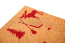 UniqueMatz Natural Coconut Coir Animals art design Door Mat with Anti Skid PVC Backing for Indoor,Outdoor, Home and Office