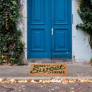 UniqueMatz Home Sweet Home Theme Printed Natural Coir Doormat for Outdoor / Multipurpose use