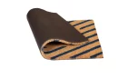 UniqueMatz Natural Coconut Coir Welcome Printed Door Mat with cross line orientation Anti Skid PVC Backing for Indoor,Outdoor, Home and Office