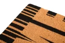 UniqueMatz Natural Coconut Coir Door Mat HOME Print Anti Skid PVC Backing for Indoor,Outdoor, Home and Office