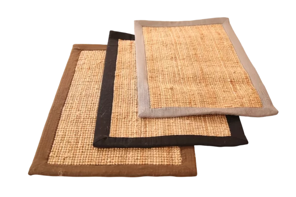 UniqueMatz Eco-Friendly Jute Anti-Skid Yoga Mat with cotton border - Image 3